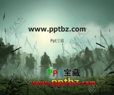 三国演义战争画面ppt模板