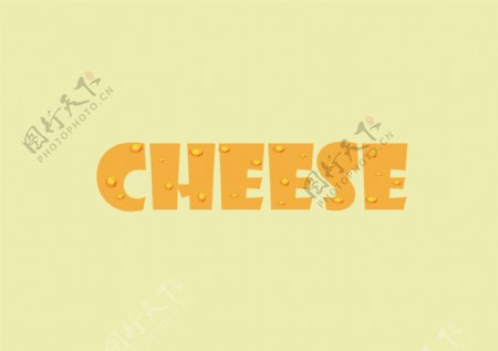 奶酪状字体设计
