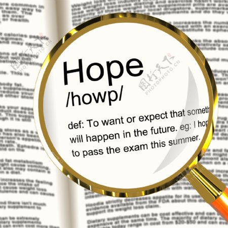 希望放大显示的愿望希望和希望的定义