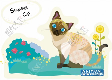 韩国可爱动物乐园插画24