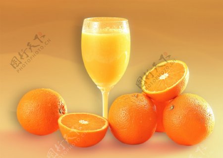橙子饮料图片