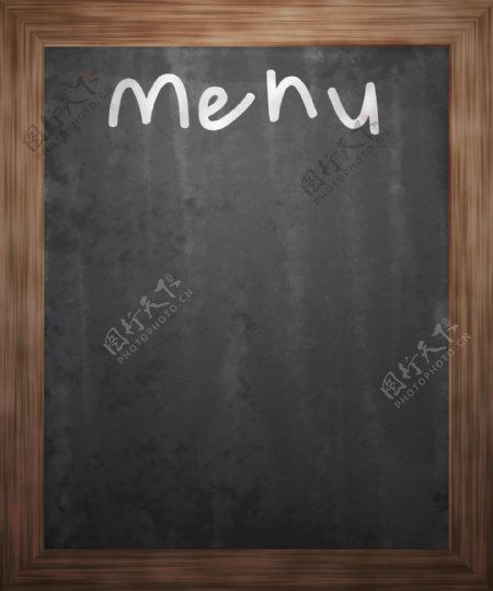 黑板背景菜单
