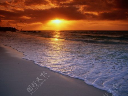 落日海景图片