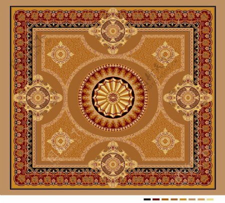 欧式大宴会厅地毯设计图图片