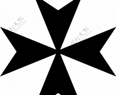 马耳他十字矢量图像