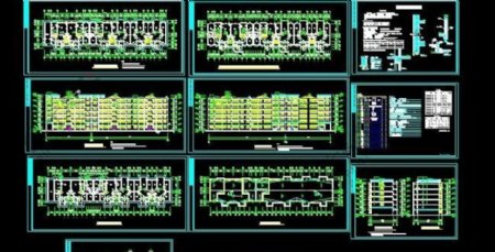 六层砖混结构住宅楼建筑施工图