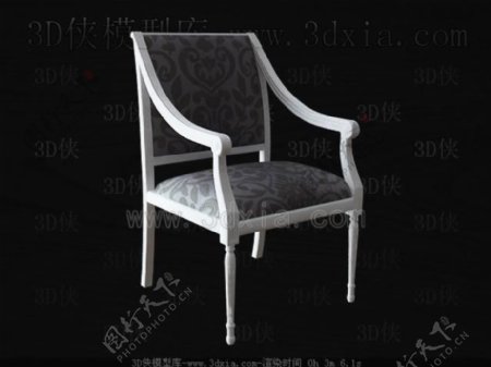白色木椅子