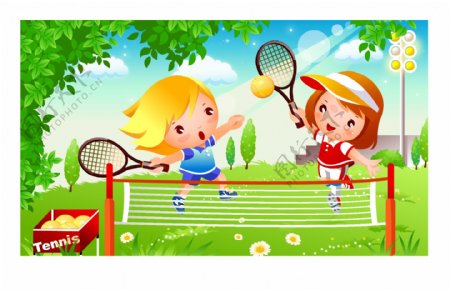 网球运动儿童