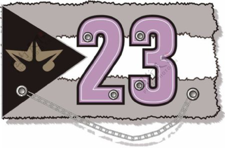 印花矢量图文字数字徽章标记紫色免费素材