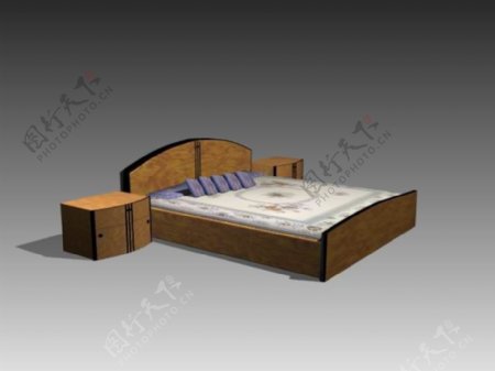 常见的床3d模型家具模型88