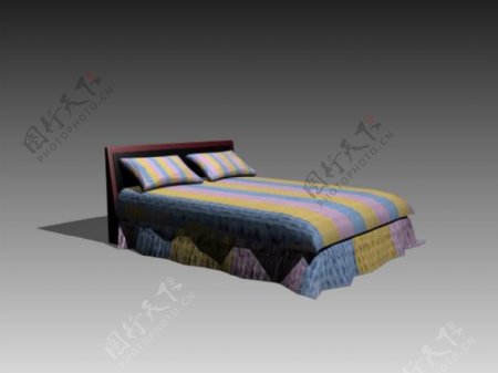 常见的床3d模型家具模型129
