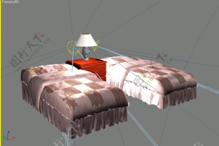 常见的床3d模型家具模型53