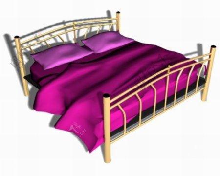 欧式床3d模型家具效果图9