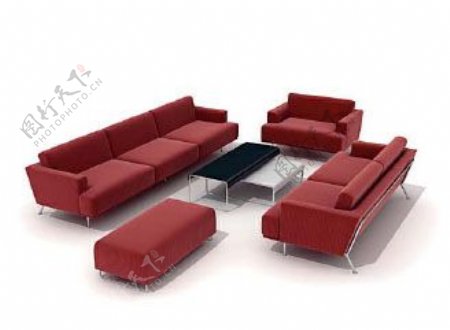 沙发组合3d模型沙发效果图37