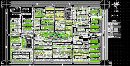 大型小区绿化设计施工图