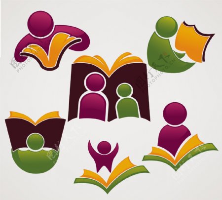 学校教育logo图标图片