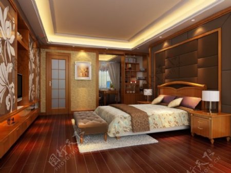 木地毯卧室