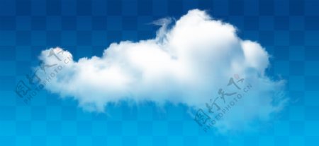 30款PS后期设计元素之白云PSD源文件30款白云图片素材白云天空蓝色天空