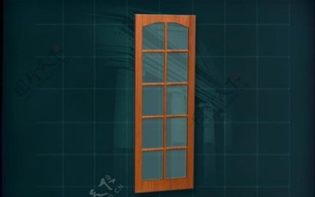 门窗构件之大门3D模型大门022