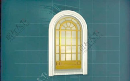 门窗构件之大门3D模型大门048