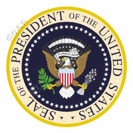 矢量图形的总统印章