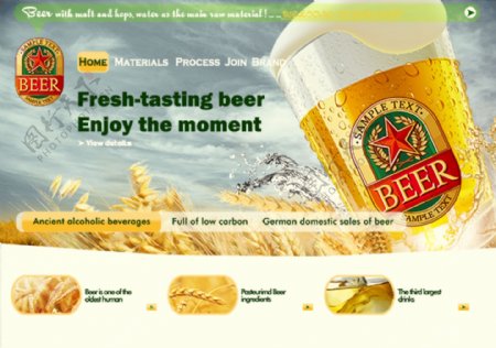 啤酒网页设计