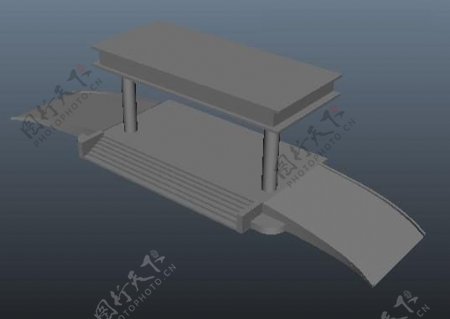 建筑3D游戏模型