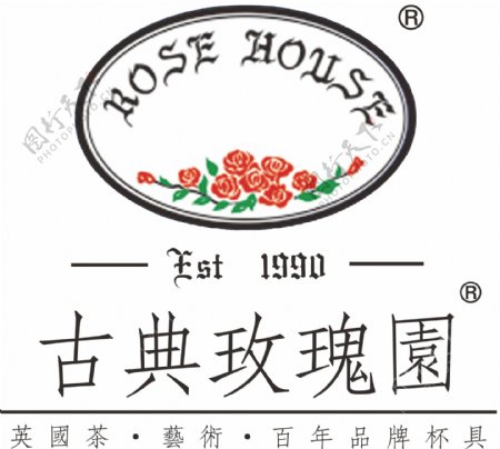 古典玫瑰园logo图片