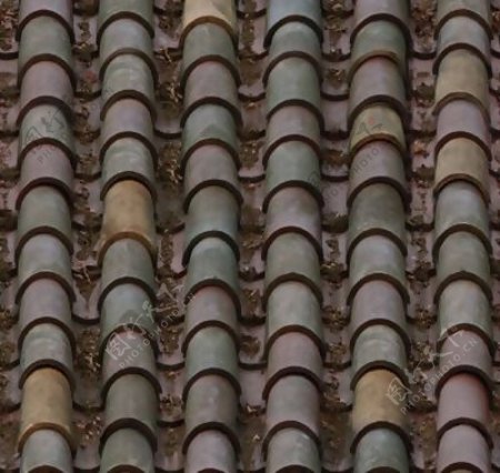 瓦片古建筑屋顶瓦3d材质贴图素材8