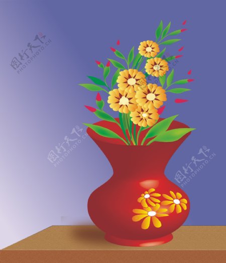 花瓶插画