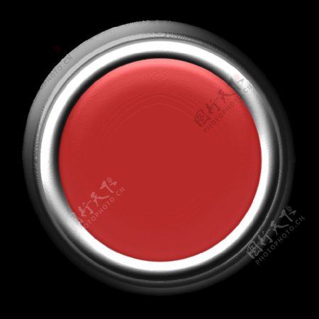 红色按钮内部光关掉