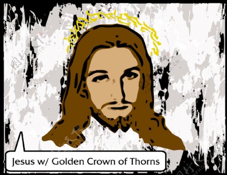 耶稣向量与荆棘的皇冠
