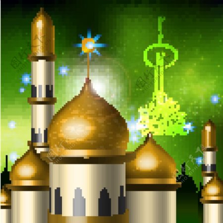 islamicstyle城堡向量卡3