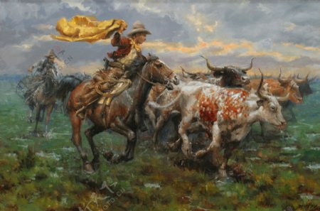 Western514高清西方现代人物油画国外油画人物油画作品