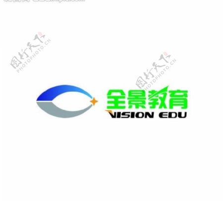 全景教育logo设计图片