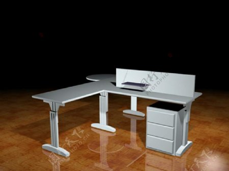 办公家具办公桌3d模型3d素材213