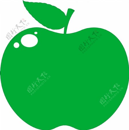 绿苹果的形状