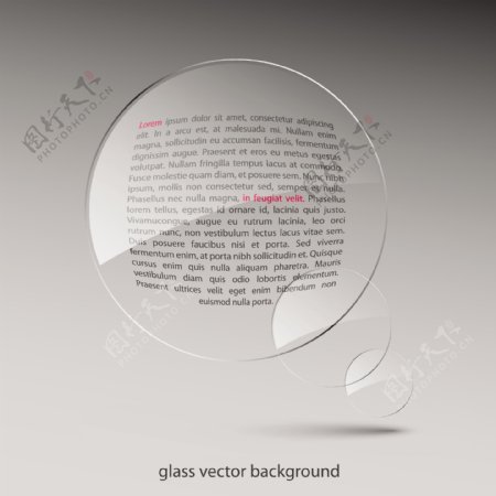 玻璃质感透明效果背景矢量素材