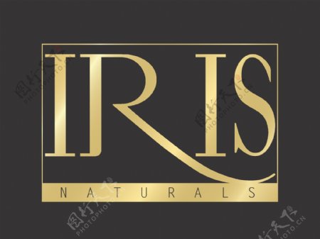 IRISNaturalslogo设计欣赏IRISNaturals化妆品标志下载标志设计欣赏