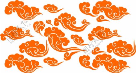 中国传统古典花纹祥云