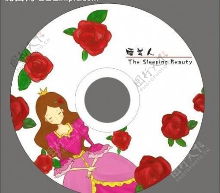 睡美人童话cd盘面图片