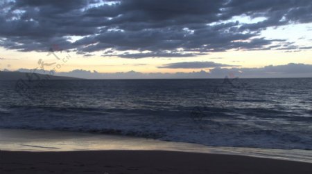 完美的海滩场景股票视频视频免费下载
