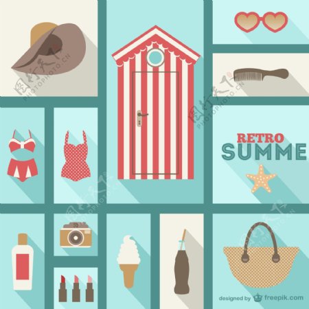 夏日海滩海报