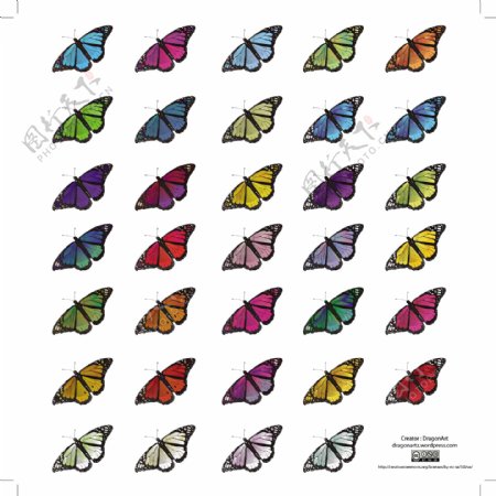 各种蝴蝶矢量图