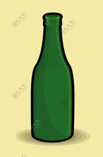 绿色复古瓶