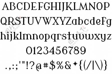 现代Antiqua字体
