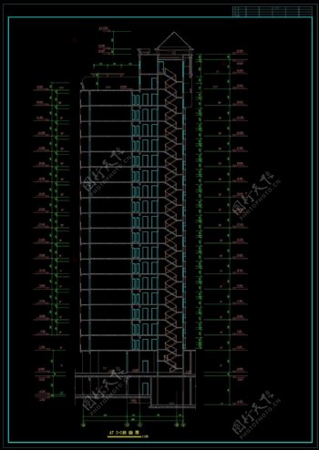 楼房剖面cad图