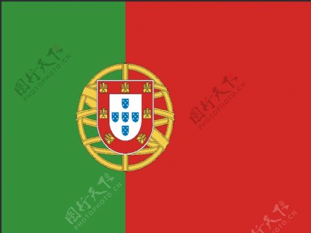 矢量葡萄牙国旗