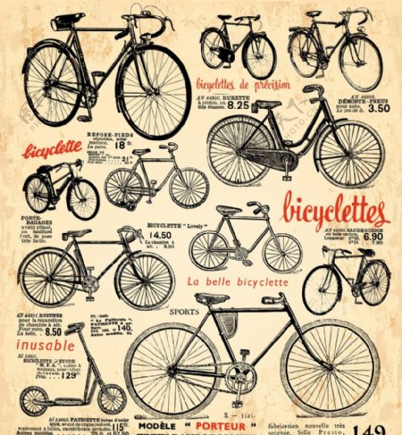 自行车集锦图片
