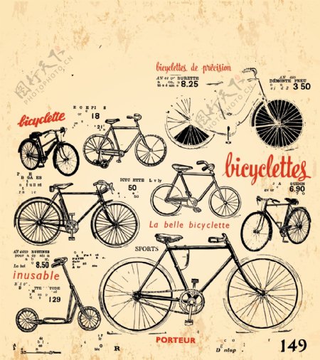 自行车集锦图片
